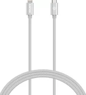 Kable USB - Kanex DuraBraid - Przewód z USB-C na Lightning MFi 1,2m PD, oplot, aluminiowa obudowa (Silver) 815387022930 - miniaturka - grafika 1