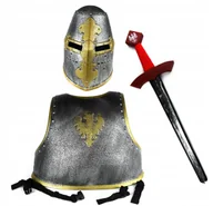 Stroje karnawałowe - Zestaw Miecz Hełm Zbroja Rycerska Kostium Rycerz Przebranie Dla Dziecka - miniaturka - grafika 1