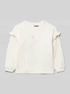 Bluzy dla dziewczynek - Bluza z wiązanymi detalami - miniaturka - grafika 1