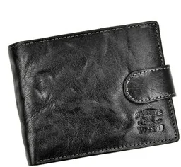 Portfel Męski Skórzany ALWAYS WILD Skóra Licowa Duży Poziomy Z Zapięciem RFID N992L-BC 12,5 x 10 x 2 [cm] - Portfele - miniaturka - grafika 1