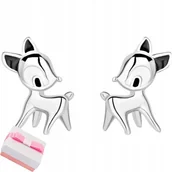 Biżuteria dla dzieci - SREBRNE KOLCZYKI 925 DLA DZIEWCZYNKI SARENKI - miniaturka - grafika 1