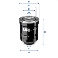 Filtry paliwa - Filtr paliwa UFI Filtry 24.452.00 - miniaturka - grafika 1
