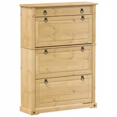 Szafki na buty - Szafka na buty Corona, 99x32x138 cm, lite drewno s - miniaturka - grafika 1