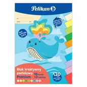 Podobrazia, bloki, papiery - Pelikan, Blok kreatywny pastelowy A4 premium - miniaturka - grafika 1