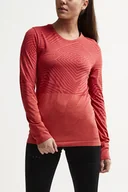 Koszulki sportowe damskie - Koszulka damska Craft  Cool Comfort LS pink S - miniaturka - grafika 1