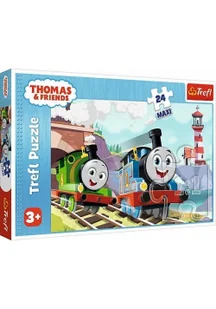 Puzzle 24 maxi Tomek i Percy na torach TREFL - Puzzle - miniaturka - grafika 1