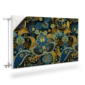 Dekoracje domu - OSŁONA Magnetyczna Na Grzejnik ROŚLINY Folklor Ornamenty 110cm x 60cm - miniaturka - grafika 1