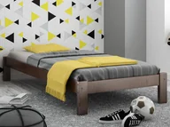 Łóżka - Łóżko sosnowe Liliana 90x200 orzech - miniaturka - grafika 1