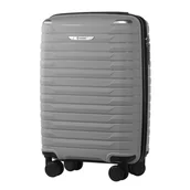 Walizki - Walizka Kabinowa z Polipropylenu Srebrna - miniaturka - grafika 1