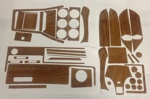 AUDI 80 B3 B4 DEKORY KOKPIT DREWNO NAKLEJKI LISTWY NAKŁADKI PANEL DESKA OKLEINY OKŁADZINY PULPIT 3D FOLIA OKLEINA - Akcesoria motoryzacyjne - miniaturka - grafika 1