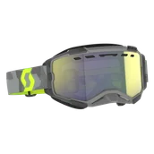 Gogle narciarskie - Gogle na Skuter Śnieżny Scott Fury Jasnoszary/Neonowy Żółty - miniaturka - grafika 1