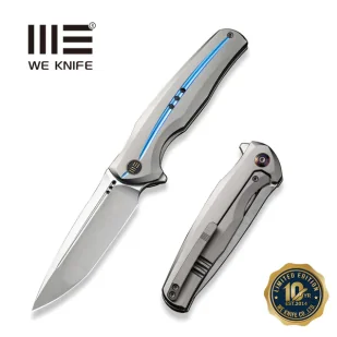 Nóż składany WeKnife 601X LE No 083/150 Gray Titanium, Hand Polished Satin CPM 20CV (WE01J-2) - Noże - miniaturka - grafika 1