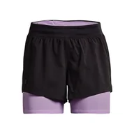 Spodenki damskie - Spodenki damskie Under Armour  Iso-Chill Run 2N1 Short-GRY S/M - miniaturka - grafika 1