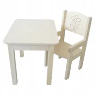 Zestawy mebli dla dzieci - STOLIK 37/50 + KRZESEŁKO PEŁNE Z PODŁOKIETNIKIEM DLA NIEMOWLAKA + GRAWER - miniaturka - grafika 1