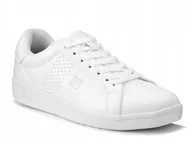 Sneakersy męskie - Buty sportowe męskie sneakersy Fila Crosscourt całe białe ekoskóra 42 - miniaturka - grafika 1