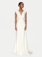 Sukienki - YAS Sukienka wieczorowa Dottea 26036356 Écru Regular Fit - miniaturka - grafika 1