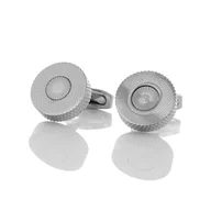 Spinki do mankietów i krawatów - Spinki do mankietów klasyczne okrągłe EM 435 - EM Men's Accessories - miniaturka - grafika 1
