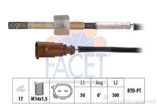 czujnik, temperatura spalin Facet 22.0149 - Czujniki - miniaturka - grafika 1
