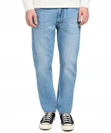 Spodnie męskie - Jeansy Lee Daren Zip Fly 112350160 Solid Blue W 33 / L 34 - miniaturka - grafika 1