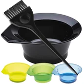 Pozostałe akcesoria fryzjerskie - Efalock - zestaw do farbowania włosów pędzelek szeroki i miseczka - miniaturka - grafika 1