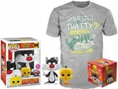 Figurki kolekcjonerskie - Funko Pop! Looney Tunes Sylvestre I Tweety T-Shirt - miniaturka - grafika 1