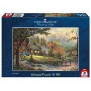 Puzzle - Schmidt Puzzle 500 el PQ THOMAS KINKADE Idylla nad jeziorem - miniaturka - grafika 1