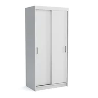 Szafy - Szafa przesuwna NICO 1 120cm biała z oświetleniem LED dwudrzwiowa - miniaturka - grafika 1