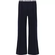Spodnie sportowe damskie - Tommy Hilfiger Spodnie MONOTYPE TAPE WIDE LEG SWEATPANT | Regular Fit - miniaturka - grafika 1