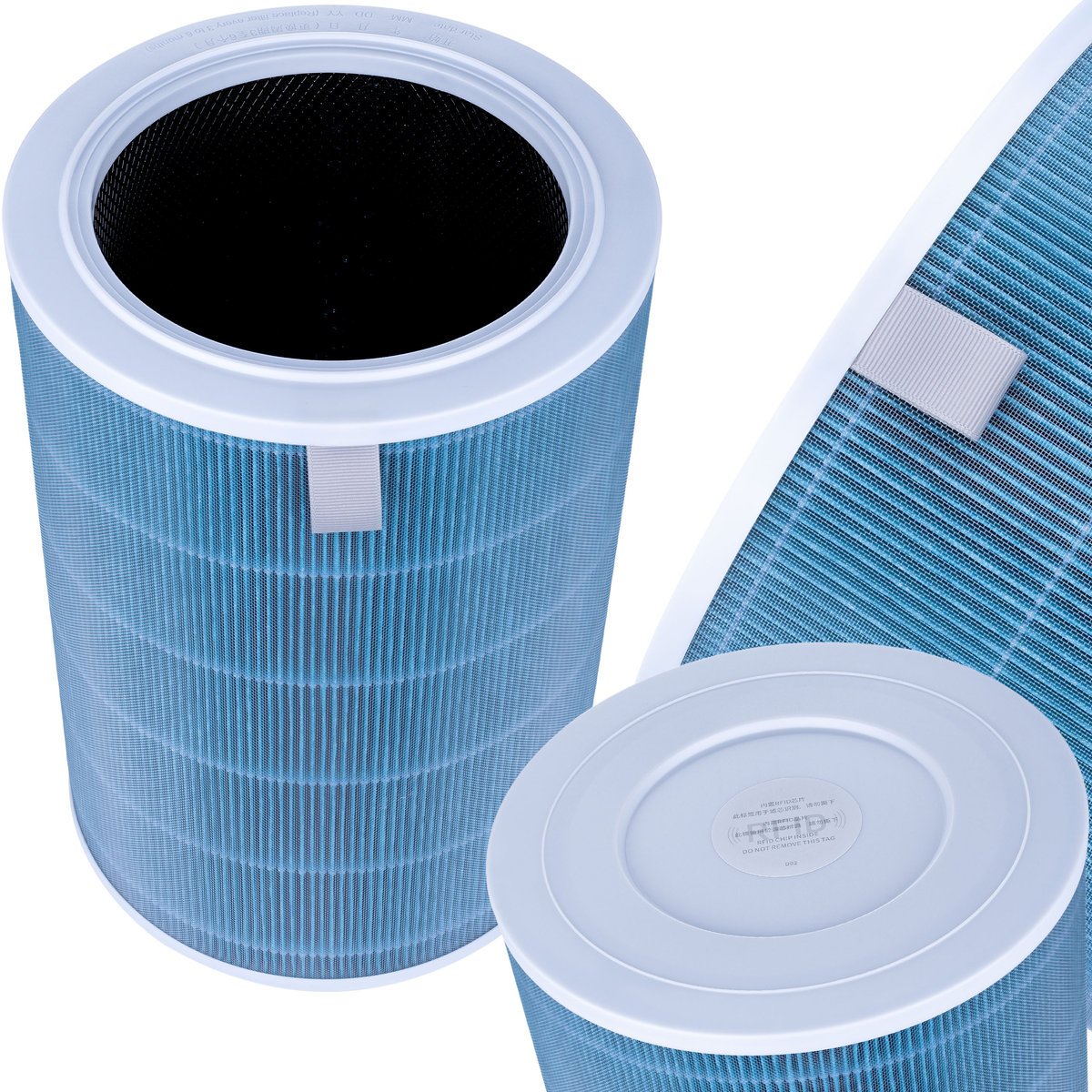 BlueShield HEPA H13 Standard - Filtr do Xiaomi Mi Air Purifier 1/2/2S/3/Pro Niebieski Do 6 miesięcy pracy Oczyszczanie PM2.5, kurz, alergeny..