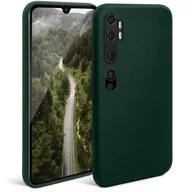 Etui i futerały do telefonów - Moozy Silikonowe etui z serii Minimalist do Xiaomi Mi Note 10, Xiaomi Mi Note 10 Pro, Midnight Green - Matowe wykończenie, Smukłe, miękkie etui z TPU - miniaturka - grafika 1