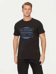 G-Star Raw T-Shirt Originals D25443-8415 Czarny Regular Fit - Koszulki męskie - miniaturka - grafika 1