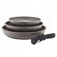 Zestawy garnków i patelni - Komplet patelni z odpinaną rączką Silverstone 3-el - miniaturka - grafika 1