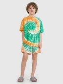 Kąpielówki dla chłopców - 4F Spodenki plażowe boardshorty chłopięce - multikolor 122/128 (6-8 lat) - miniaturka - grafika 1