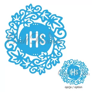 Wykrojniki Craft Passion - WIANEK Z BLUSZCZU I NAPIS IHS 2 szt. - Scrapbooking - miniaturka - grafika 1