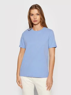Koszulki i topy damskie - Pieces T-Shirt Ria 17086970 Niebieski Regular Fit - grafika 1