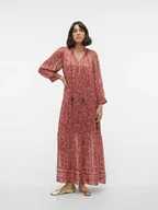 Sukienki - Vero Moda Sukienka w kolorze czerwono-pomarańczowym - miniaturka - grafika 1