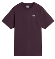 Koszulki i topy damskie - T-shirt Damski VANS Left Chest Logo Tee Dark Port VN0A7RSREMS1 XS - miniaturka - grafika 1