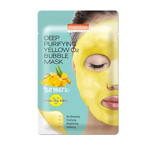 Purederm Koreańska bąbelkująca maseczka z kurkumą 25 g - Maseczki do twarzy - miniaturka - grafika 1
