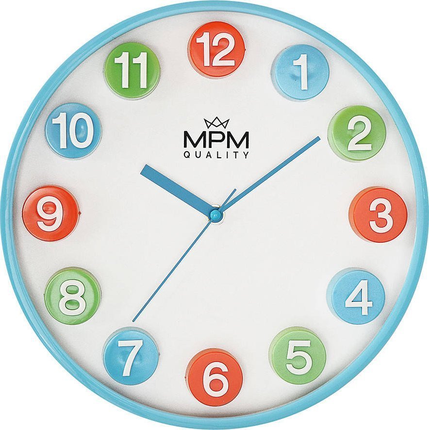 MPM Kolorowy zegar ścienny MPM E01.4288.31 30 cm .