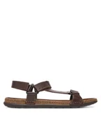 Sandały męskie - Lasocki Sandały LORENZO-17 MI25 Brązowy - miniaturka - grafika 1