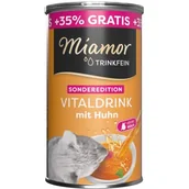 Mleko dla kociąt i szczeniąt - Miamor Trinkfein Napój witalny z kurczakiem XXL 24 x 185 ml - miniaturka - grafika 1