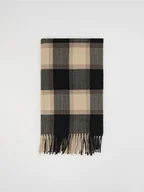 Czapki męskie - Reserved - Szalik z wiskozą - czarny - miniaturka - grafika 1