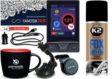 Yanosik Rs Dożywotni Abonament 2 x Uchwyt Szyba Kubek Antypara K2