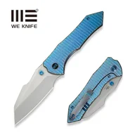 Noże - Nóż składany WeKnife High-Fin XL Blue/Purple Titanium, Stonewashed CPM 20CV by Gavko Knives (WE24010-2) - miniaturka - grafika 1