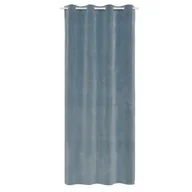 Zasłony - Zasłona welurowa Dubbo niebieska 140 x 280 cm na przelotkach Inspire - miniaturka - grafika 1