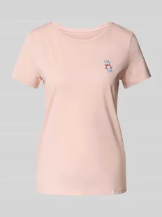 T-shirt o kroju regular fit z czystej bawełny - Koszulki i topy damskie - miniaturka - grafika 1