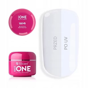 Silcare Żel Budujący Base One Bianco Estremo 30g - Żele do paznokci - miniaturka - grafika 1
