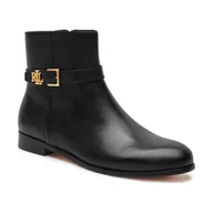 Botki damskie - LAUREN RALPH LAUREN Skórzane botki BROOKE - miniaturka - grafika 1