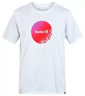 Koszule męskie - Hurley Męska koszula M Evd Wsh Strands Circle Ss biały biały S CZ6043 - miniaturka - grafika 1