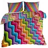 Pościel - Pościel 3D bawełna satyna 160x200cm ZYGZAKIEM PRZEZ ŻYCIE - miniaturka - grafika 1